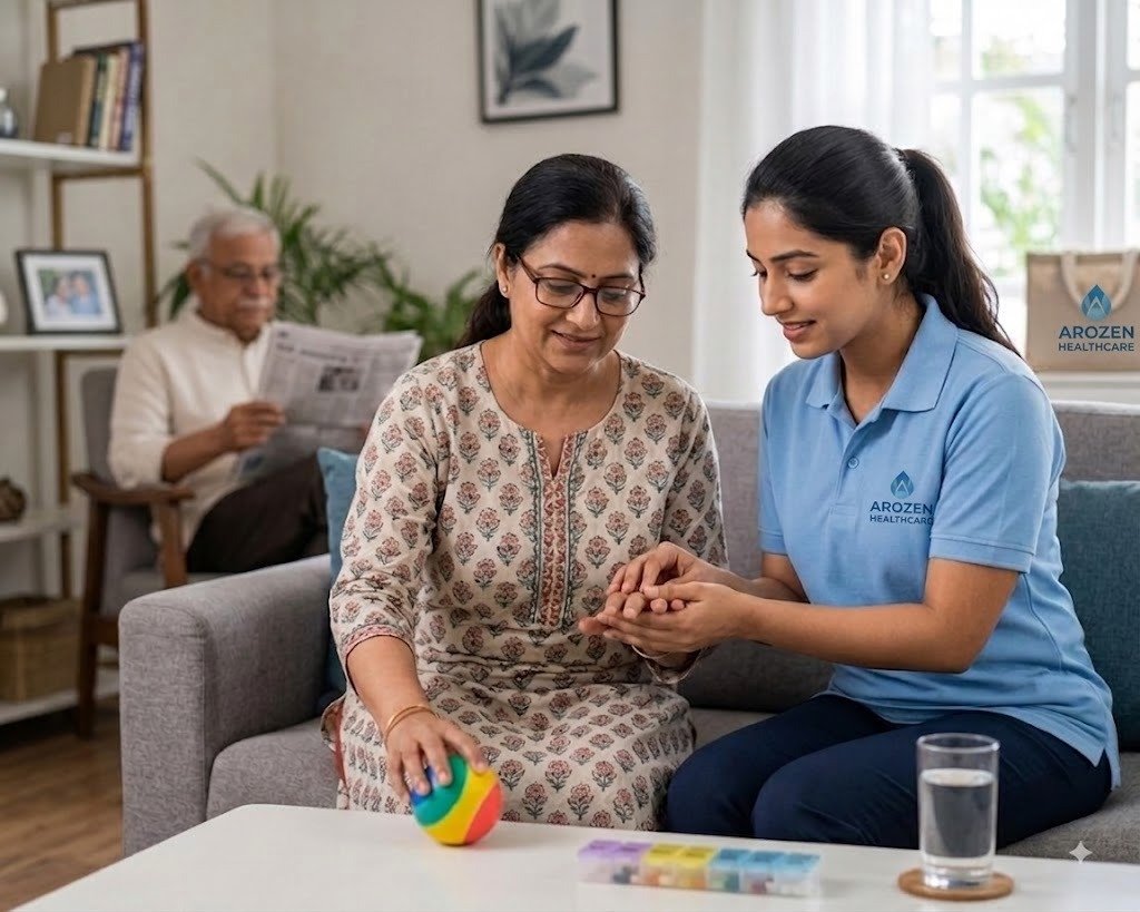 Trained caretaker and nursing staff member