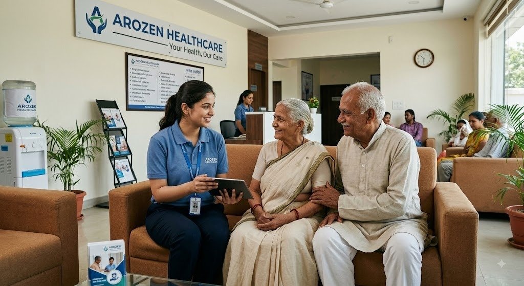Nurse delivering home nursing care to a patient